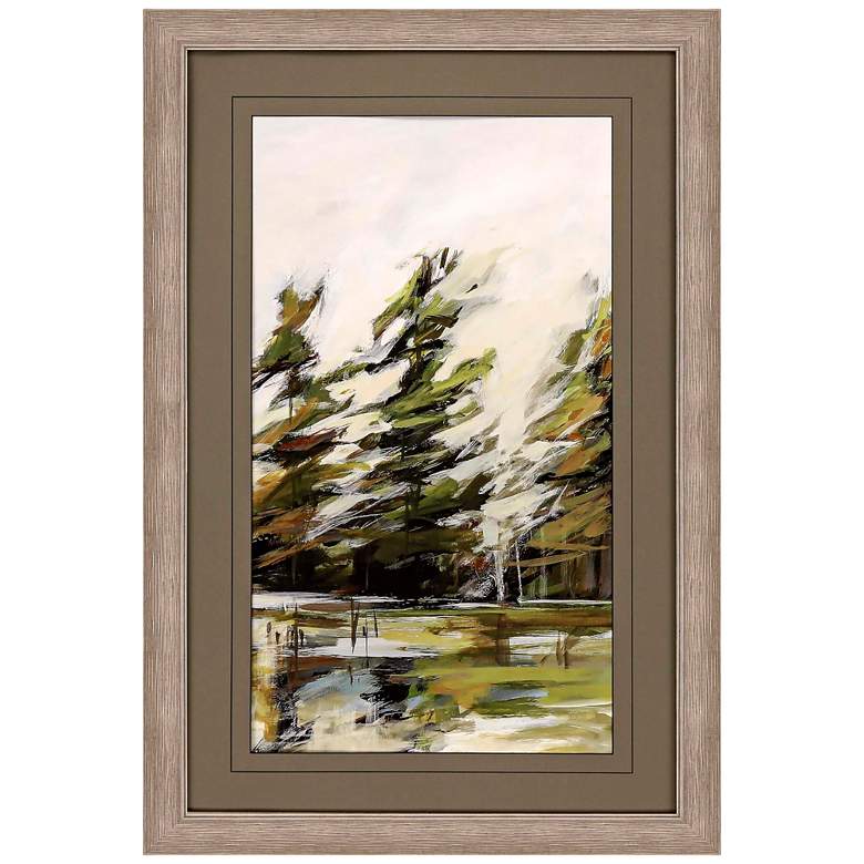 Image 2 Evergreen I 44 inch High Framed Giclee Wall Art