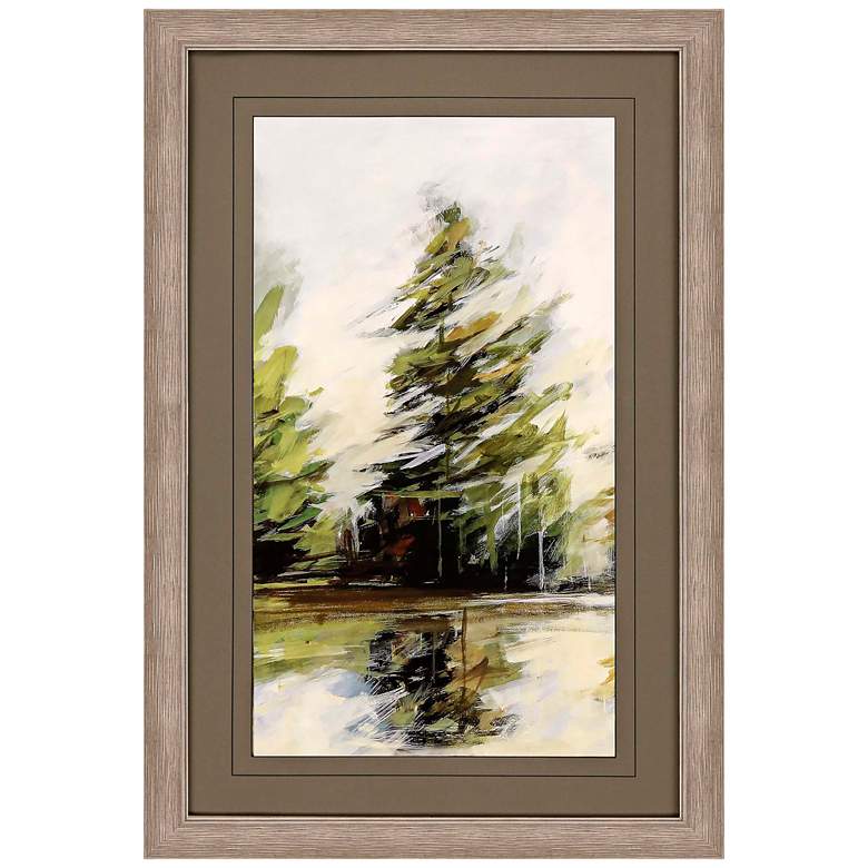 Image 2 Evergreen II 44" High Framed Giclee Wall Art