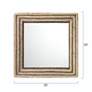 Evergreen Natural Braided Seagrass 30" Square Wall Mirror