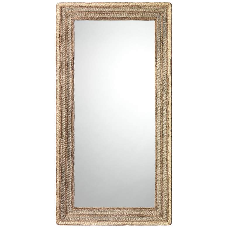 Image 2 Evergreen Natural Seagrass 29 3/4" x 57 3/4" Wall Mirror