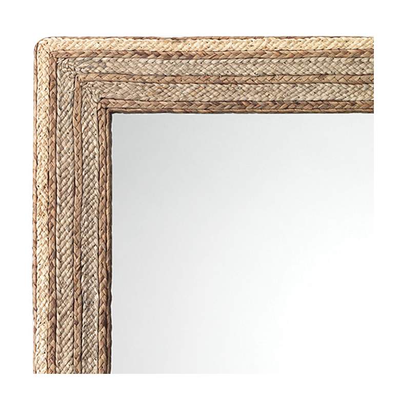 Image 3 Evergreen Natural Seagrass 29 3/4 inch x 57 3/4 inch Wall Mirror more views