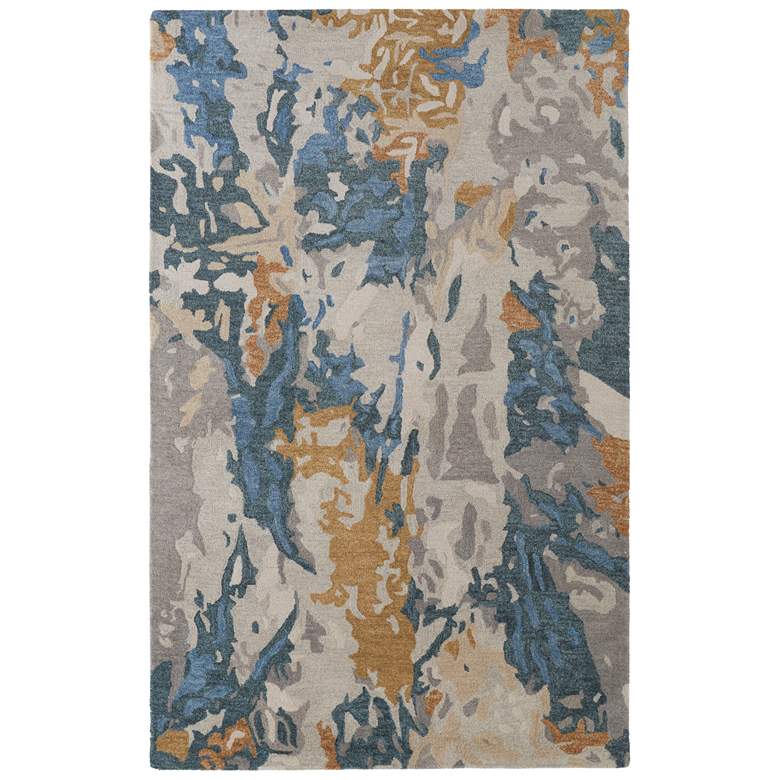 Image 1 Everley Modern Abstract Hand Tufted Gray Area Rug 8645F