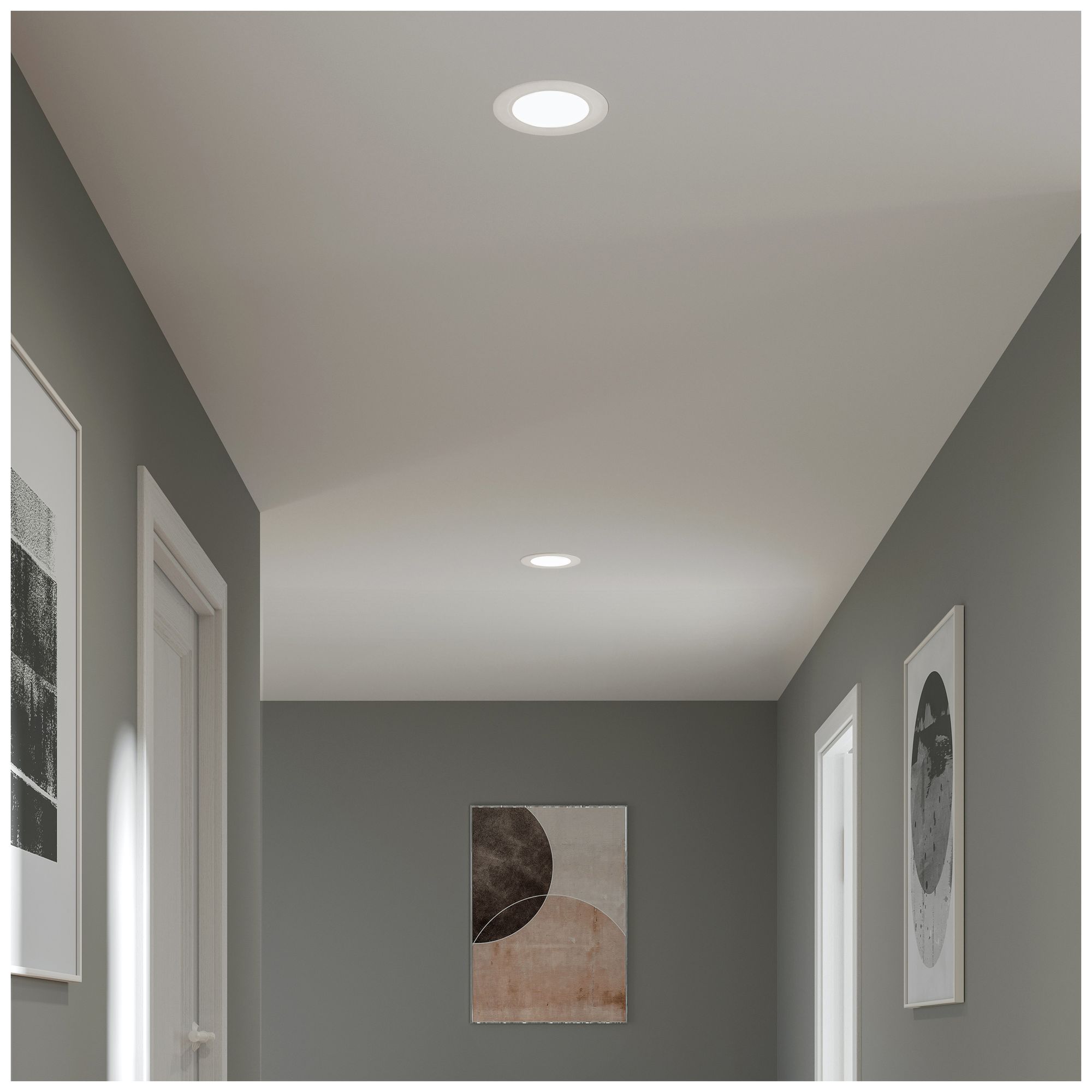 Image 4 Everlume Collection 6-in LED White Retrofit Trim for Recessed Housings more views