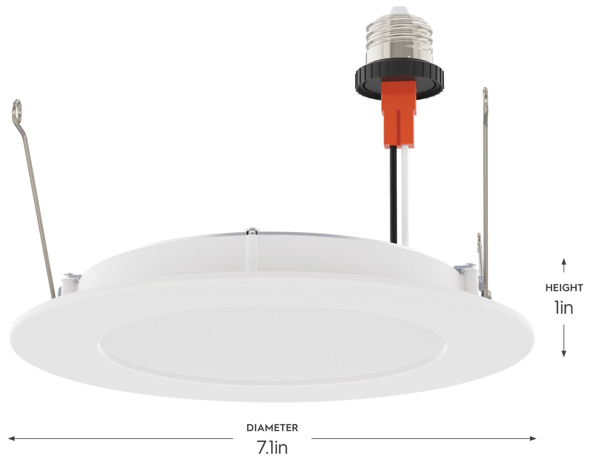 Image 5 Everlume Collection 6-in LED White Retrofit Trim for Recessed Housings more views