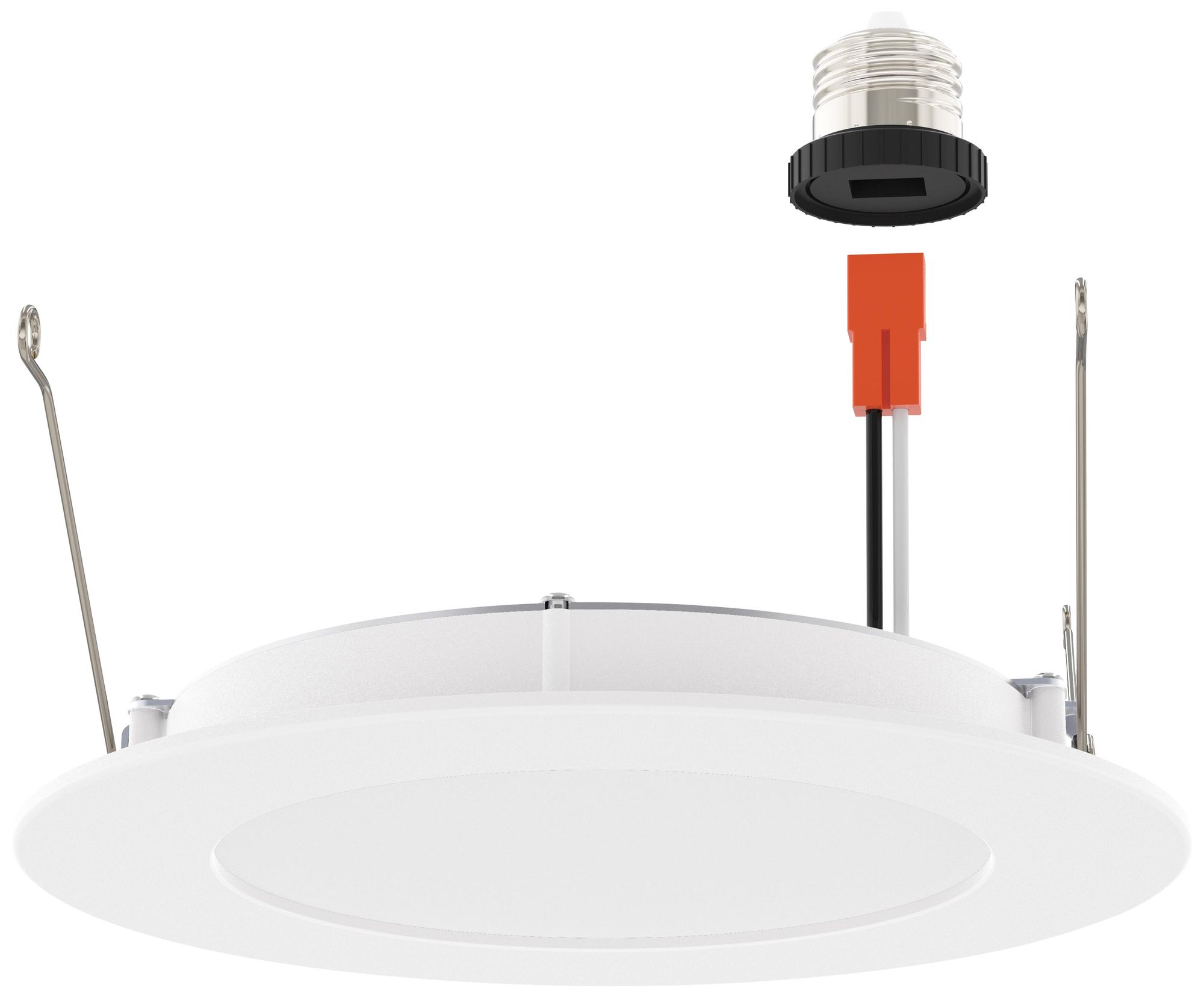 Everlume Collection 6-in LED White Retrofit Trim for Recessed Housings