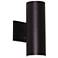 Everly 12" High Black Adjustable CCT Outdoor LED Wall Sconce