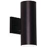 Everly 12" High Black Adjustable CCT Outdoor LED Wall Sconce