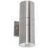 Everly 12" High Satin Nickel Adjustable CCT Outdoor LED Wall Sconce