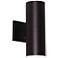 Everly 2-Light LED Outdoor - Black Finish - Clear Shade