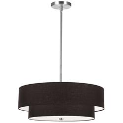 Everly 20&quot; Wide 4 Light 2 Tier Polished Chrome Pendant