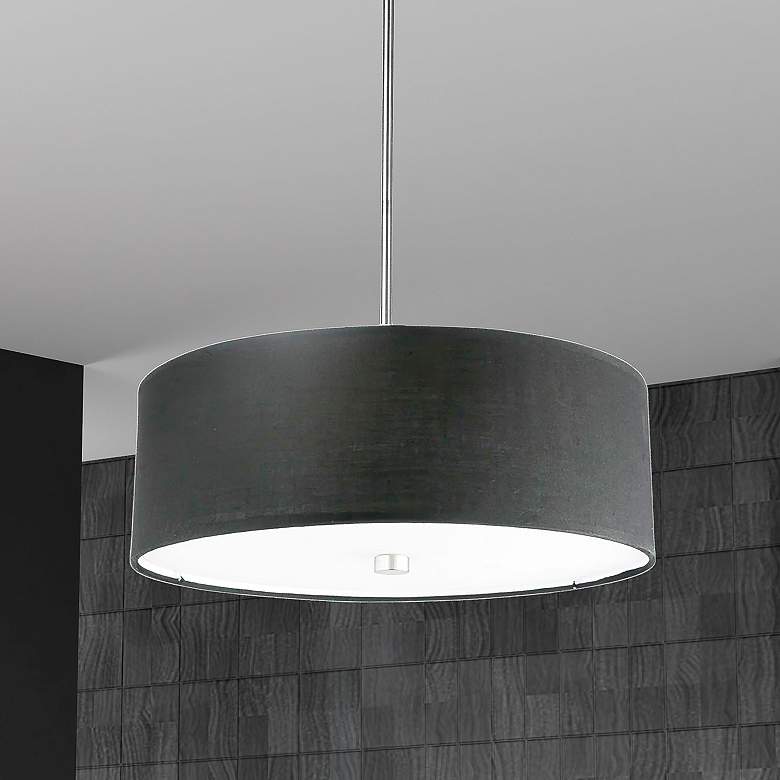 Image 1 Everly 20" Wide 4 Light Polish Chrome Pendant