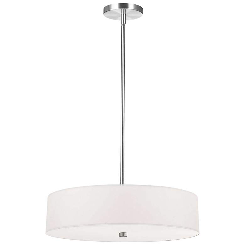 Image 1 Everly 20" Wide 4 Light Polish Chrome Pendant