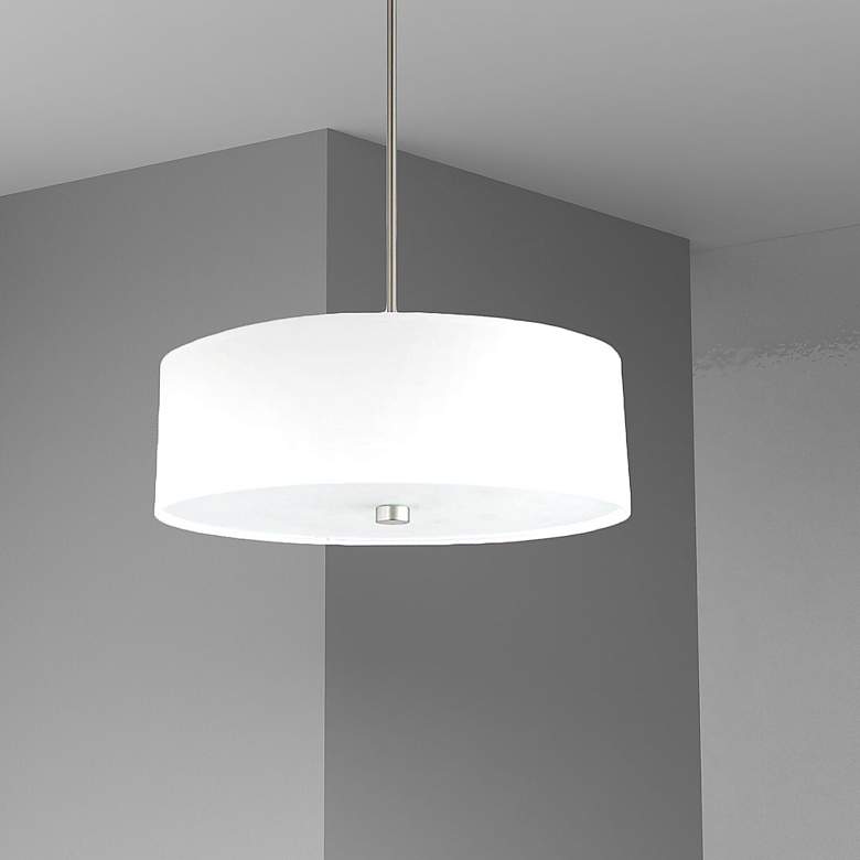 Image 2 Everly 20" Wide 4 Light Satin Chrome Pendant more views