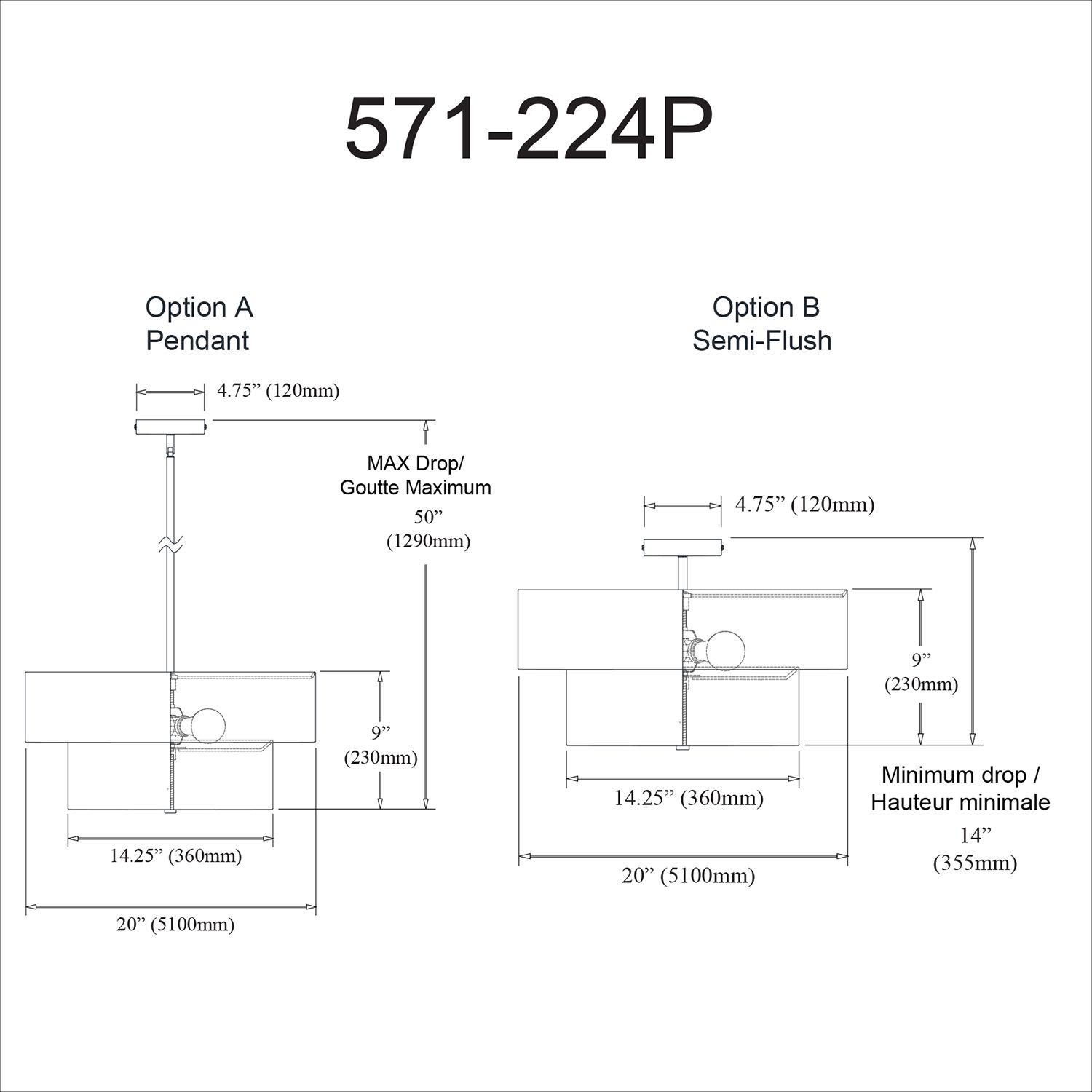 Image 3 Everly 20"W Aged Brass and Gray Fabric 2-Tier Pendant Light more views