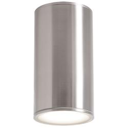 Everly 4.25&quot; Wide Satin Nickel Adjustable CCT Outdoor LED Ceiling Ligh