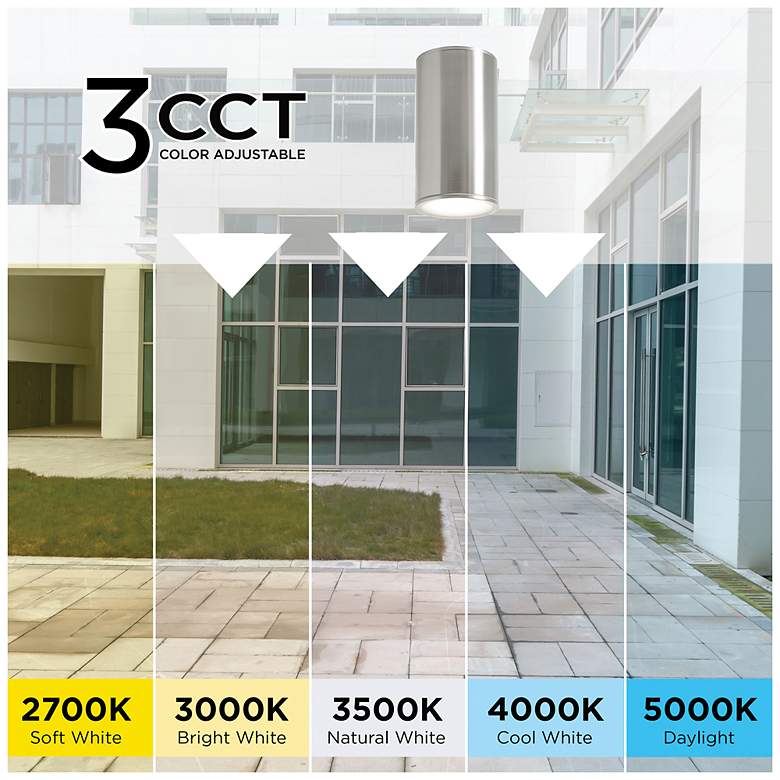 Image 4 Everly 4 1/4" Wide Black LED Outdoor Ceiling Light more views