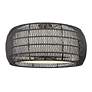 3_Everly 6-Light Semi-Flush in Matte Black with Modern Black Rattan more views