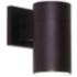 Everly 8" High Black Adjustable CCT Outdoor LED Wall Sconce