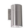 Everly 8" High Satin Nickel Adjustable CCT Outdoor LED Wall Sconce