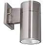 Thumbnail2 of Everly 8" High Satin Nickel Adjustable CCT Outdoor LED Wall Sconce more views