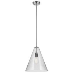 Everly Chrome Cone Clear Pendant 1Lt