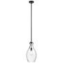 1_Everly Mini Pendant Black/Clear Glass