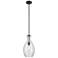 Everly Olde Bronze Bell Clear Seeded Pendant 1Lt