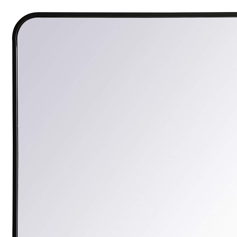 Image 4 Evermore Black 24" x 36" Rounded Edge Vanity Wall Mirror more views