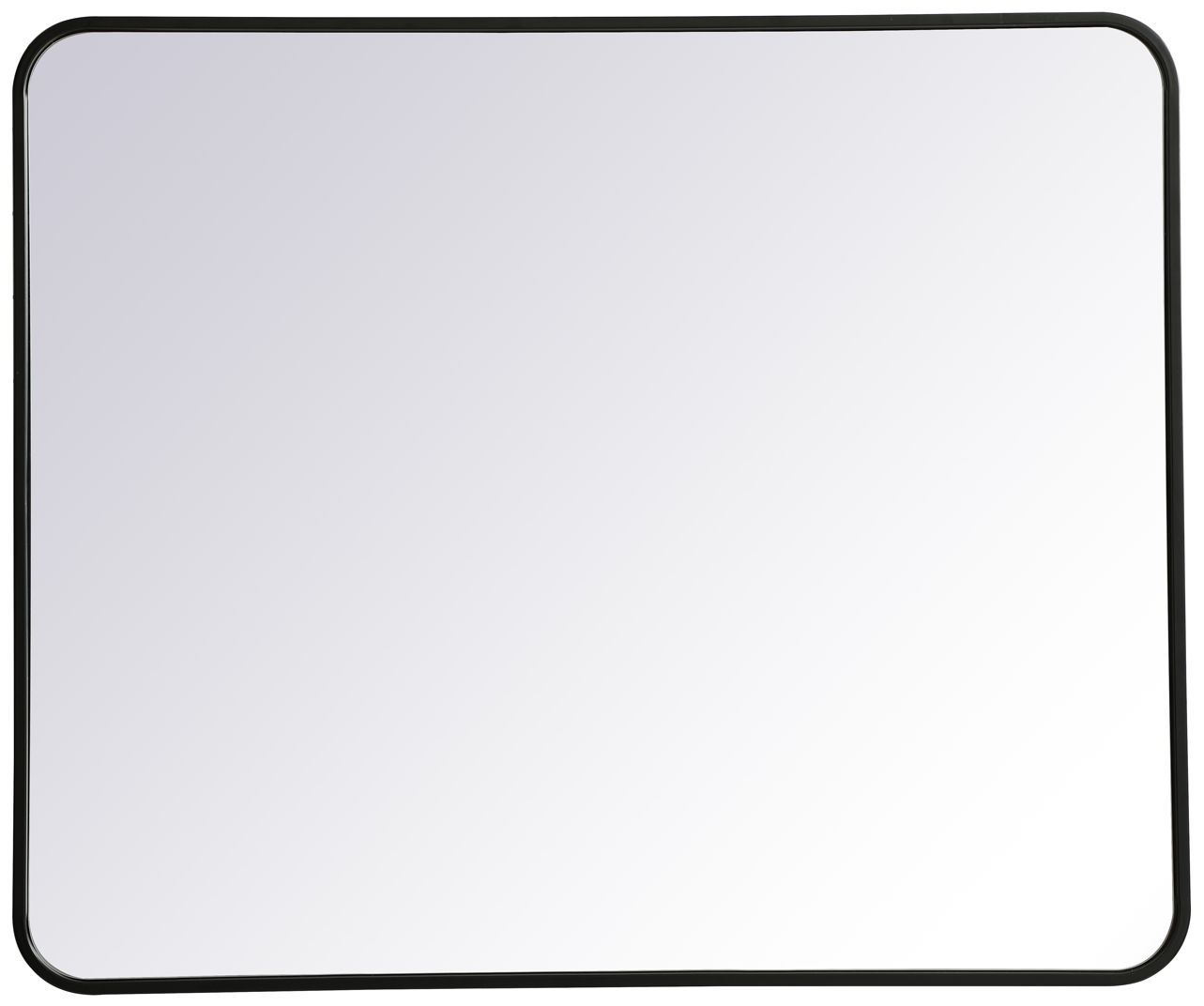 Image 2 Evermore Black 36" x 30" Rectangular Vanity Wall Mirror