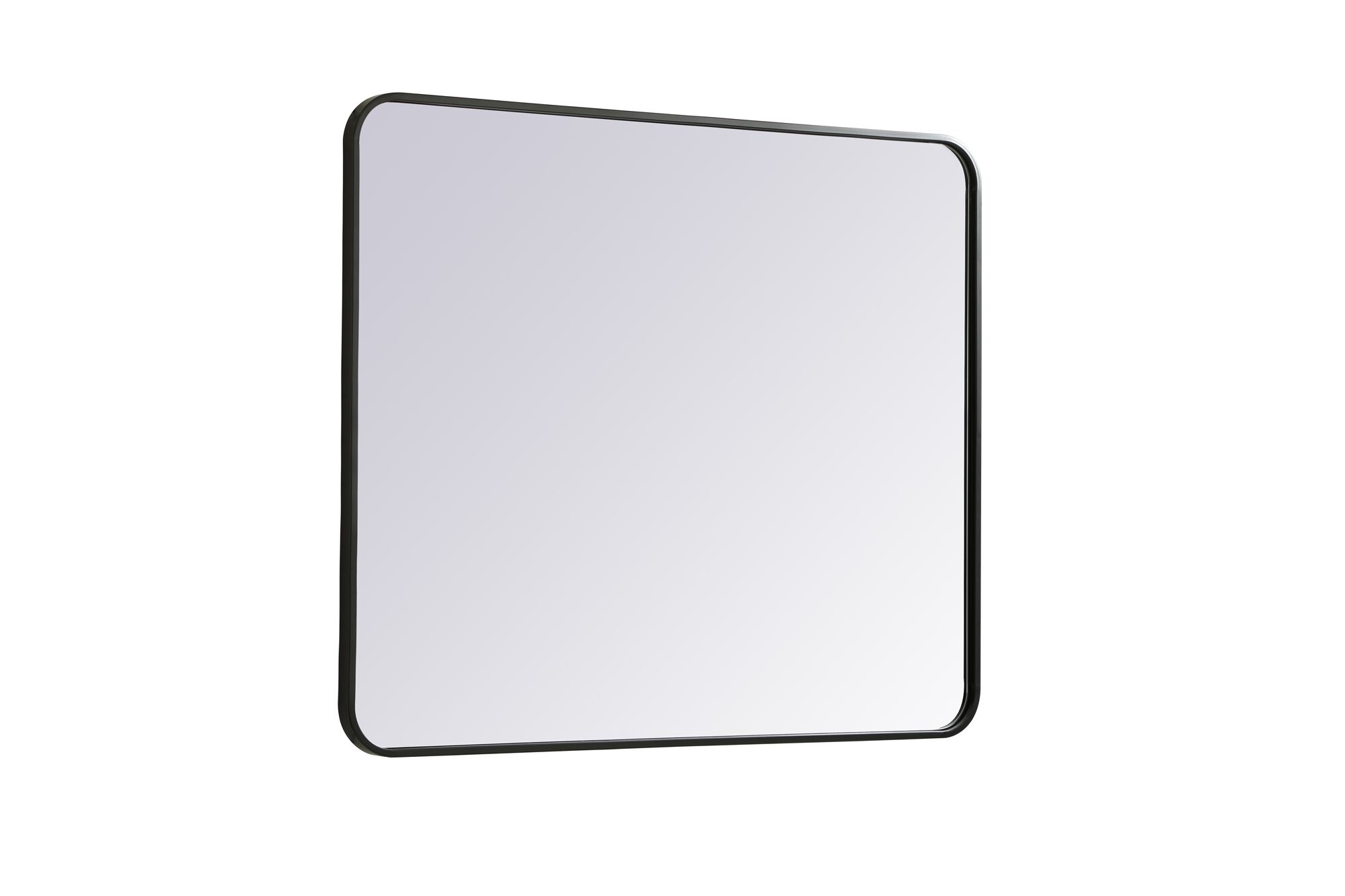 Image 6 Evermore Black 36" x 30" Rectangular Vanity Wall Mirror more views