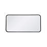 5_Evermore Black Metal 18" x 36" Vanity Wall Mirror more views