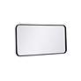 6_Evermore Black Metal 18" x 36" Vanity Wall Mirror more views