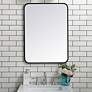 1_Evermore Black Metal 22" x 30" Rectangular Wall Mirror