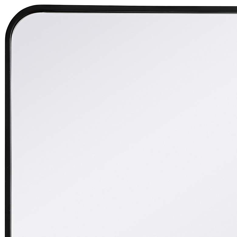 Image 3 Evermore Black Metal 22" x 30" Rectangular Wall Mirror more views