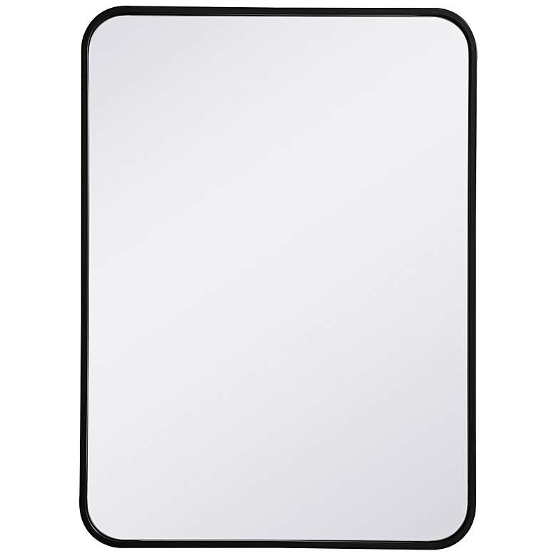 Image 4 Evermore Black Metal 22" x 30" Rectangular Wall Mirror more views