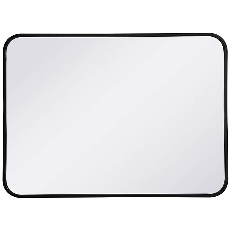 Image 6 Evermore Black Metal 22" x 30" Rectangular Wall Mirror more views
