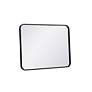 6_Evermore Black Metal 22" x 30" Rectangular Wall Mirror more views