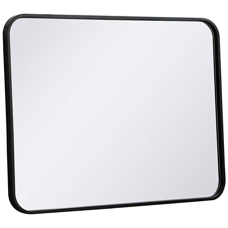 Image 7 Evermore Black Metal 22" x 30" Rectangular Wall Mirror more views