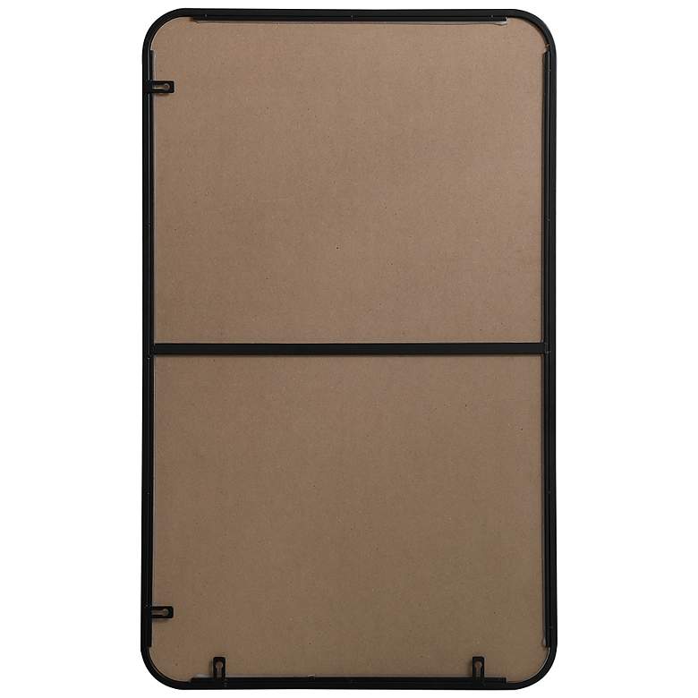 Image 7 Evermore Black Metal 22" x 36" Rectangular Wall Mirror more views