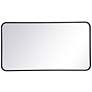 3_Evermore Black Metal 22" x 40" Rectangular Wall Mirror