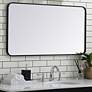 2_Evermore Black Metal 22" x 40" Rectangular Wall Mirror