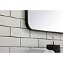 4_Evermore Black Metal 22" x 40" Rectangular Wall Mirror more views