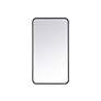 6_Evermore Black Metal 22" x 40" Rectangular Wall Mirror more views