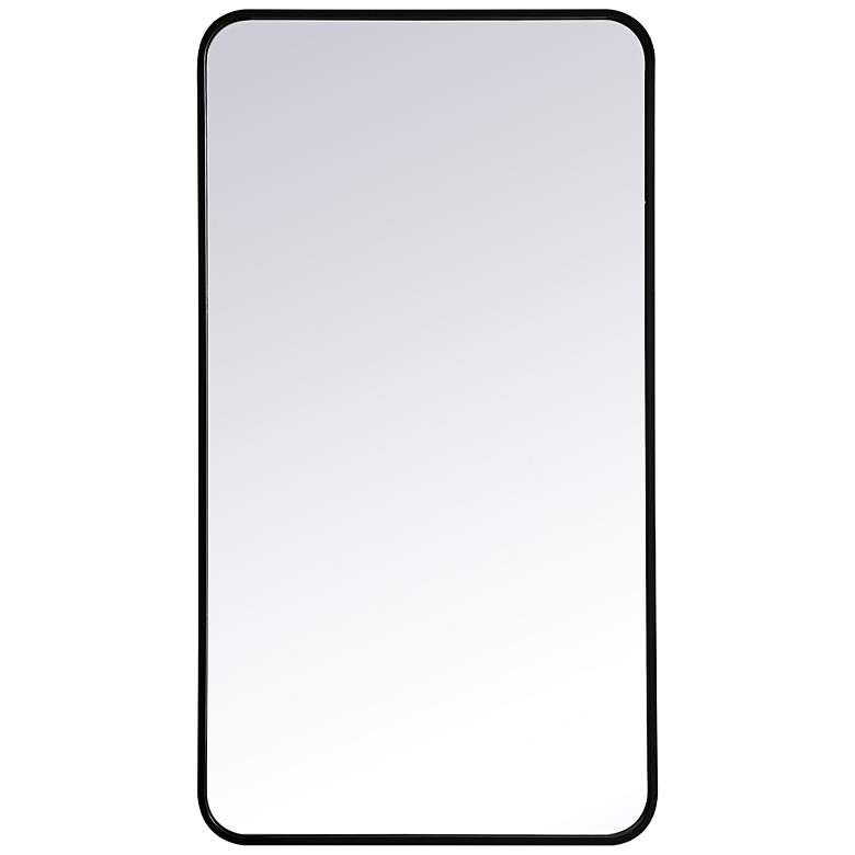 Image 7 Evermore Black Metal 22" x 40" Rectangular Wall Mirror more views