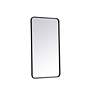 7_Evermore Black Metal 22" x 40" Rectangular Wall Mirror more views