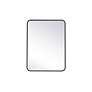 4_Evermore Black Metal 24" x 32" Rectangular Wall Mirror more views