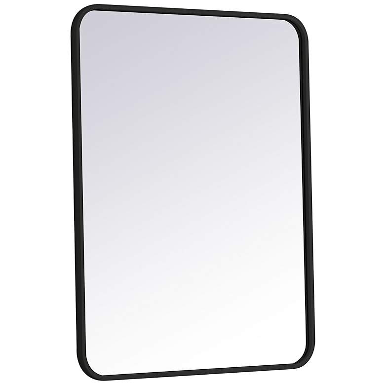 Image 7 Evermore Black Metal 24" x 32" Rectangular Wall Mirror more views