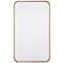 Evermore Brass 18" x 30" Rectangular Vanity Wall Mirror