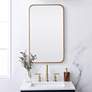 1_Evermore Brass 18" x 30" Rectangular Vanity Wall Mirror