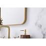 4_Evermore Brass 18" x 30" Rectangular Vanity Wall Mirror more views